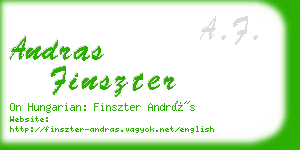 andras finszter business card